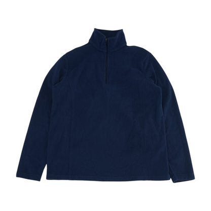 Navy Solid 1/4 Zip Pullover