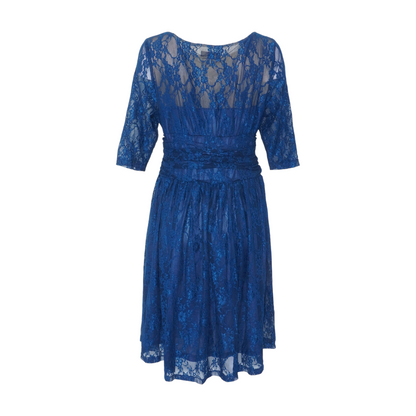 Blue Plus Midi Dress