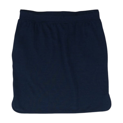 Navy Solid Mini Skirt
