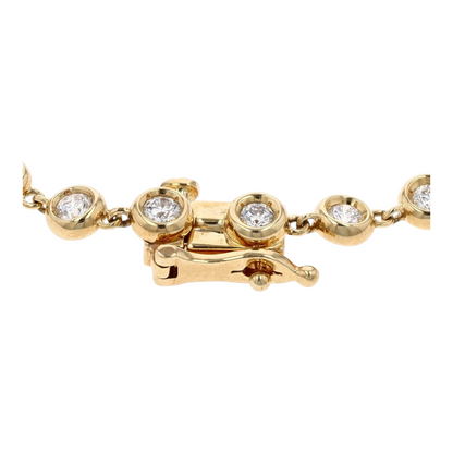 1 1/2 ctw 10K Yellow Gold Lab Grown Diamond Tennis Bracelet