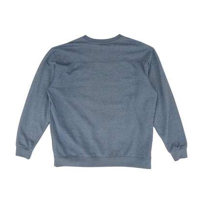Blue Solid Sweatshirt Pullover