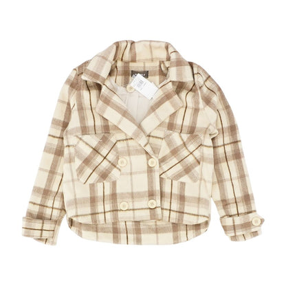 Beige Plaid Jacket