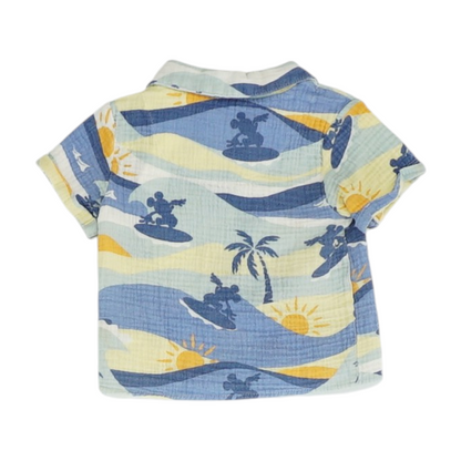 Multi Graphic Short Sleeve Button Down