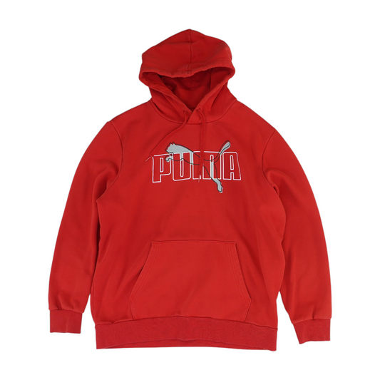 Red Solid Hoodie Pullover