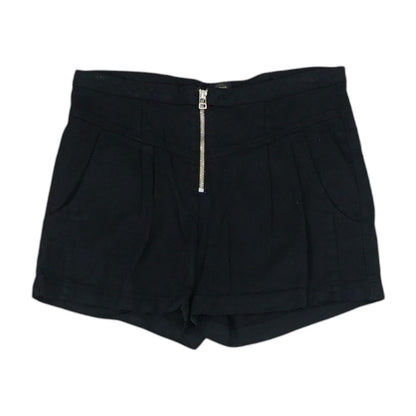 Black Solid Shorts