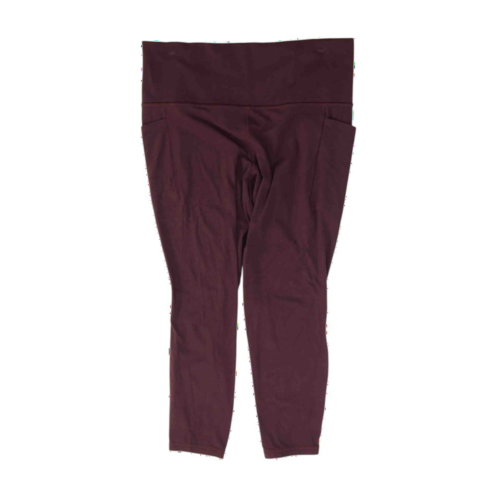 Maroon Active Leggings