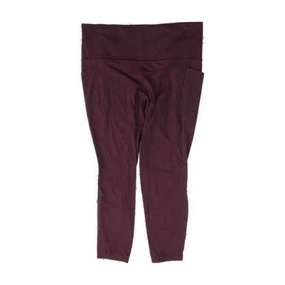 Maroon Active Leggings