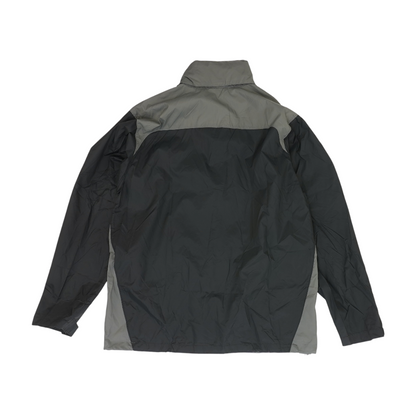 Black Color Block Rain Jacket