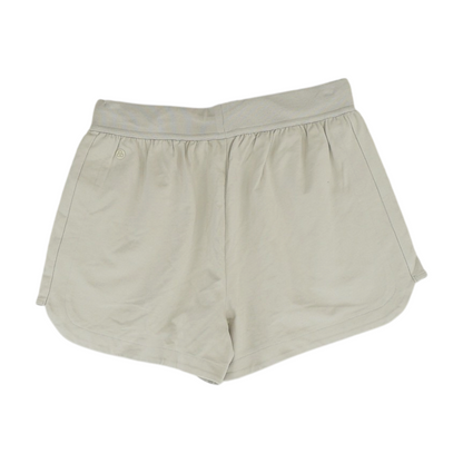 Beige Solid Active Shorts