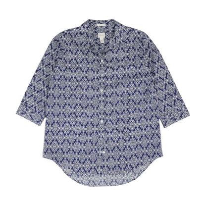 Blue Print Button Down