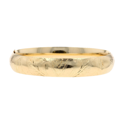 14K Yellow Gold Bangle Bracelet