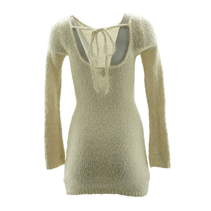 Ivory Formal Mini Dress