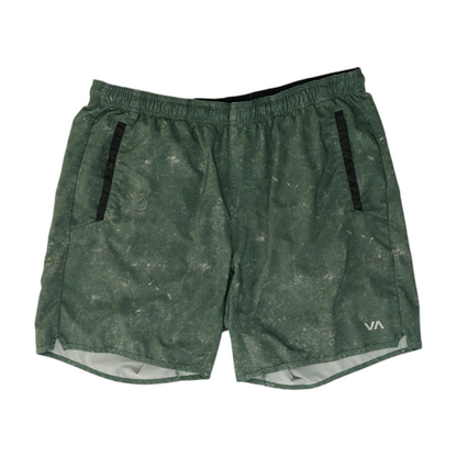 Green Print Active Shorts