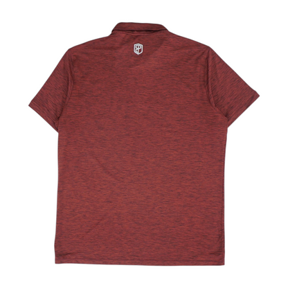 Red Solid Short Sleeve Polo