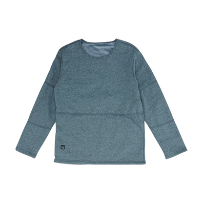 Gray Solid Sweatshirt Pullover