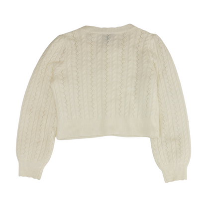 White Cardigan Sweater