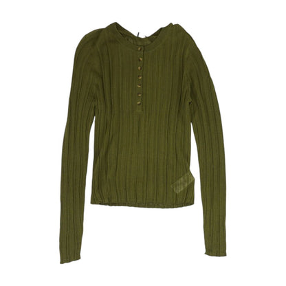 Green Knit Top