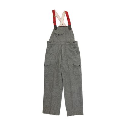 Gray Mackinaw Wool Bib