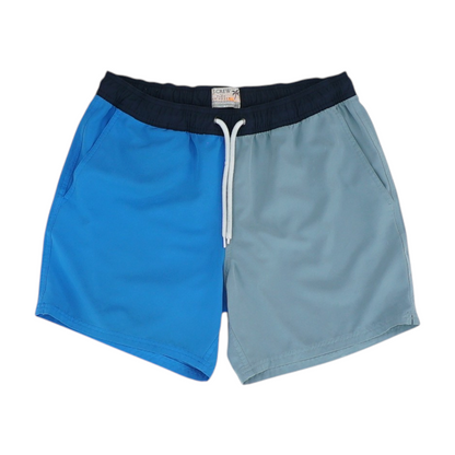 Blue Color Block Swim Bottom