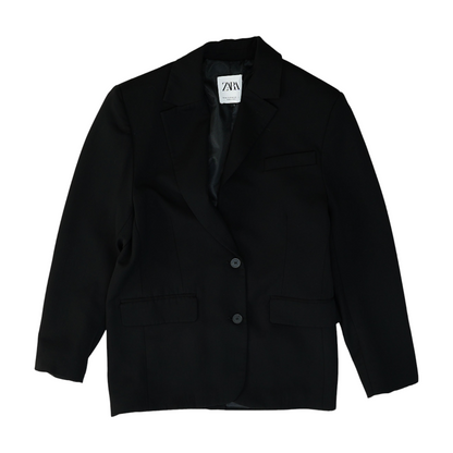 Black Solid Blazer
