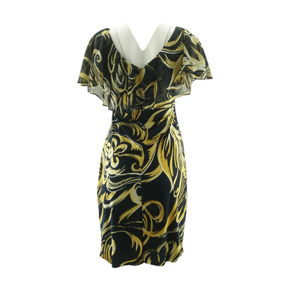 Black Graphic Mini Dress
