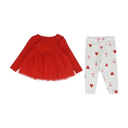 Red Long Sleeve Set