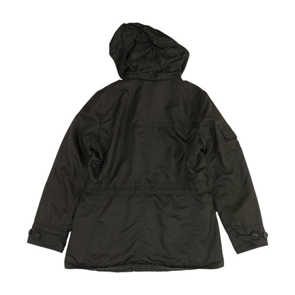 Black Solid Rain Jacket
