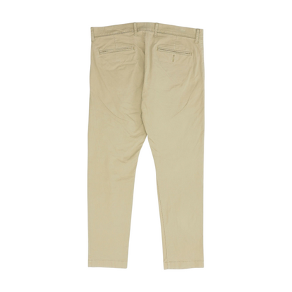 Beige Regular Pants