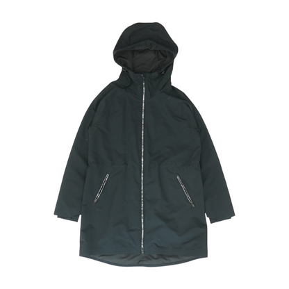 Black Solid Rain Jacket