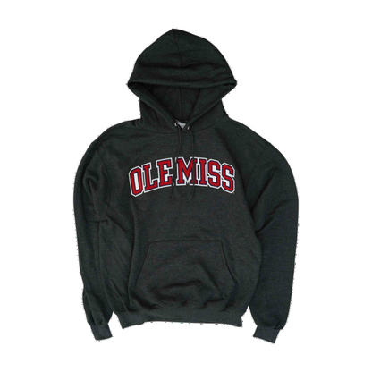 Gray Ole Miss Solid Hoodie Pullover