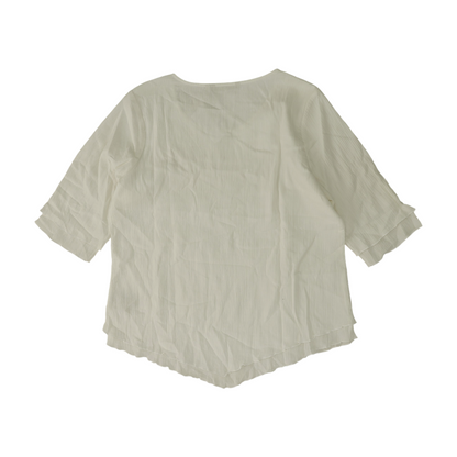 White Petite Blouse
