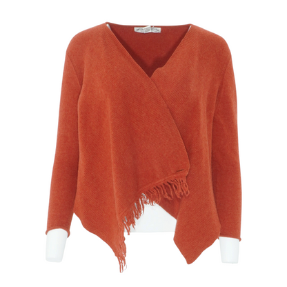 Rust Cardigan Sweater