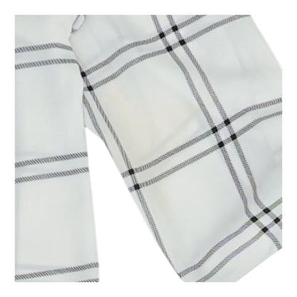 White Check Button Down