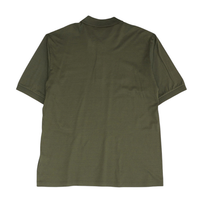 Green Solid Short Sleeve Polo