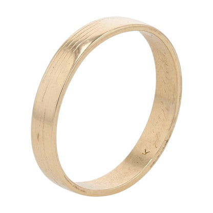 10K Gold Flat Lined Band