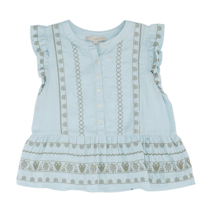 Blue Print Blouse