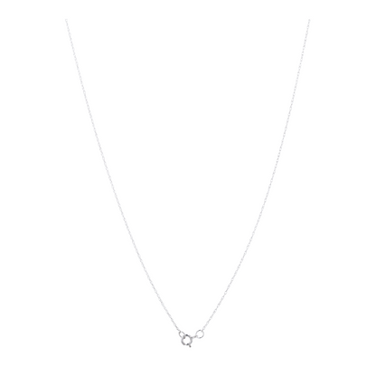10K White Gold Diamond Pendant Necklace