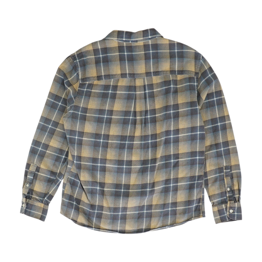 Blue Plaid Flannel Button Down