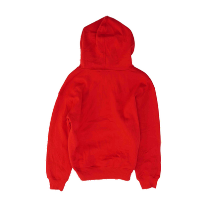 Red Solid Hoodie Pullover