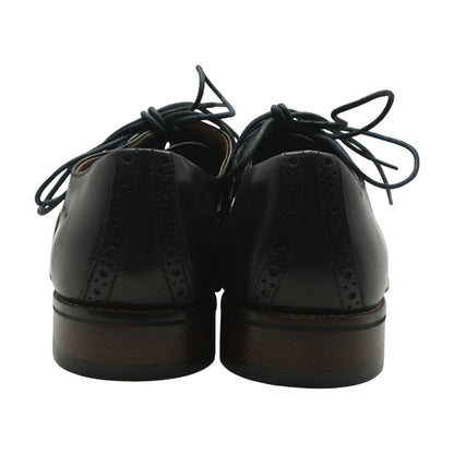 Black Leather Derby/oxford Dress Shoes