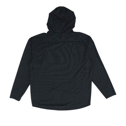 Black Print Hoodie Pullover