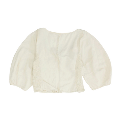 Beige Cropped Blouse