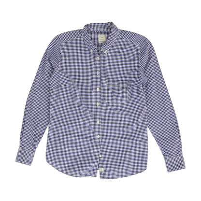 Blue Check Button Down