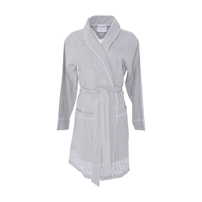 Gray Solid Robe
