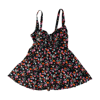 Black Floral One-Piece