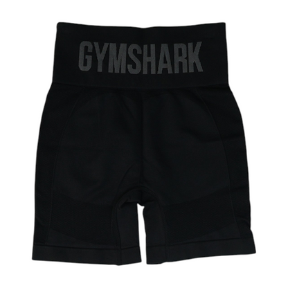 Black Solid Active Shorts