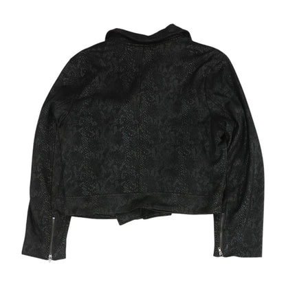 Black Animal Print Lightweight Jacket