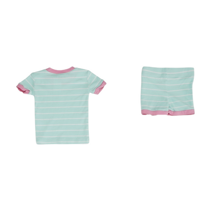 Blue Striped Pajama Set