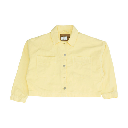Gameday Social Apparel Co. Yellow Solid Denim Jacket – Image 1