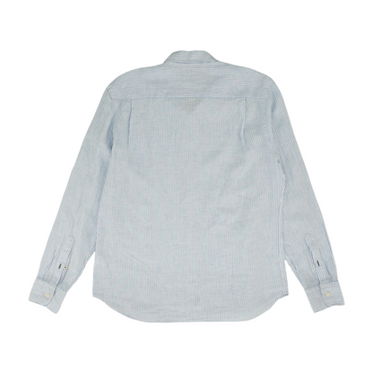Blue Striped Long Sleeve Button Down